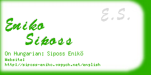 eniko siposs business card